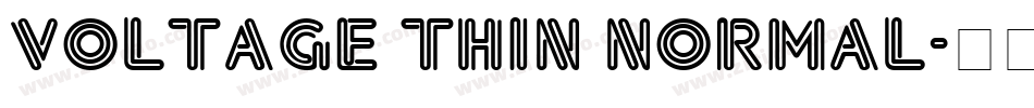 Voltage Thin Normal字体转换
